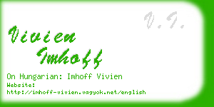 vivien imhoff business card